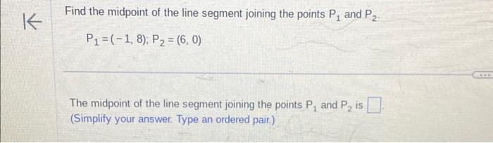 if the midpoint of the line joining (3 4) and (k 6)