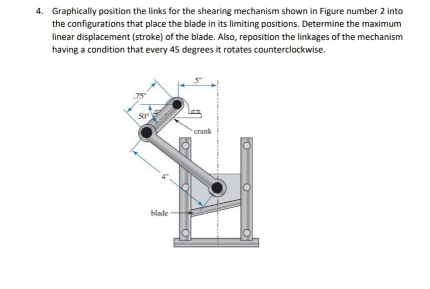 Solved POSITION AND DISPLACEMENT ANALYSIS (GRAPHICAL METHOD) | Chegg.com