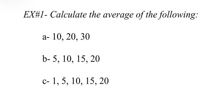 find the average of 1 2 4 5 10 and 20