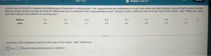 Solved A study was conducted to measure the effectiveness of | Chegg.com