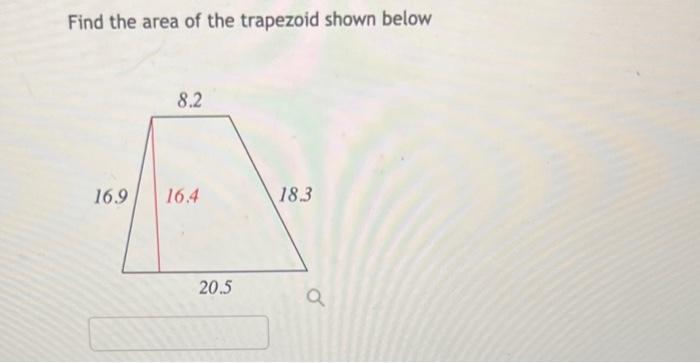 Solved Find the perimeter of the trapezoid shown below Find | Chegg.com