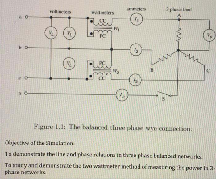 Solved a 1. Consider a circuit that connects a 3 phase | Chegg.com