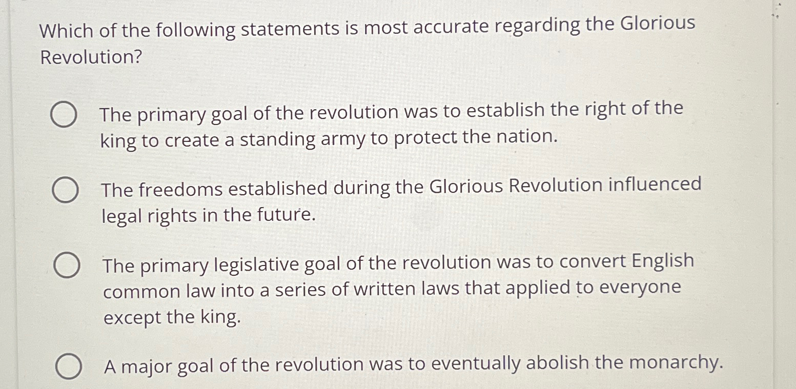 Solved Which of the following statements is most accurate | Chegg.com