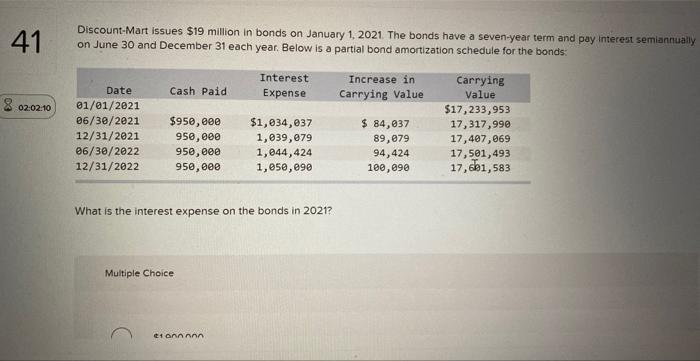 Solved Discount-Mart Issues $19 Million In Bonds On January | Chegg.com