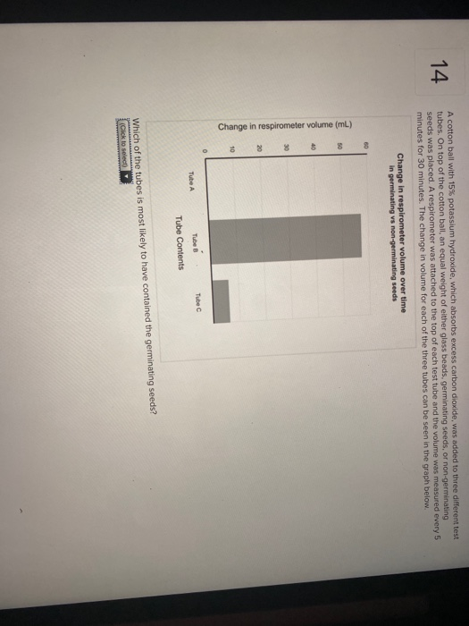 Solved 14 A cotton ball with 15 potassium hydroxide, which