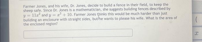 Solved Farmer Jones, and his wife, Dr. Jones, decide to | Chegg.com