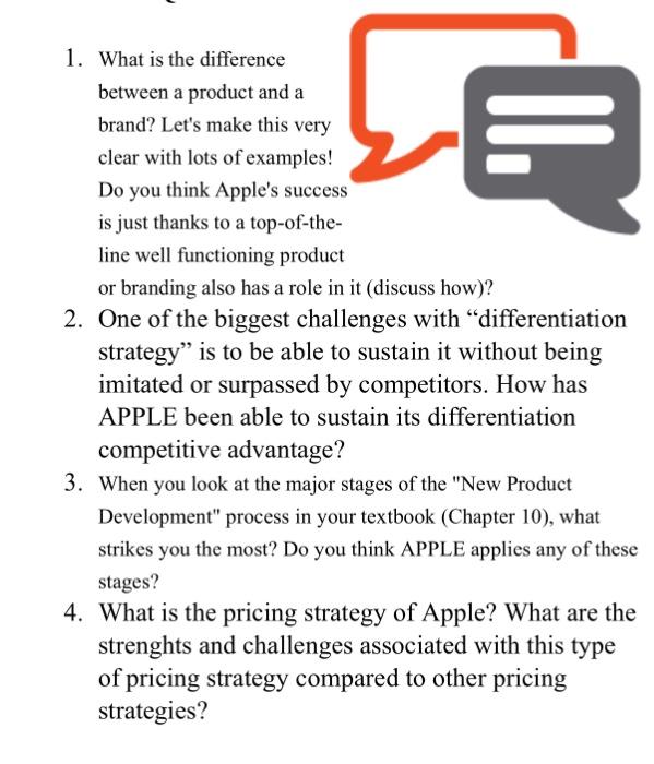 Solved 1. What is the difference between a product and a | Chegg.com