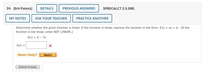 Solved 20. [-14 Points] DETAILS SPRECALC7 2.4.506.XP.MI. MY | Chegg.com