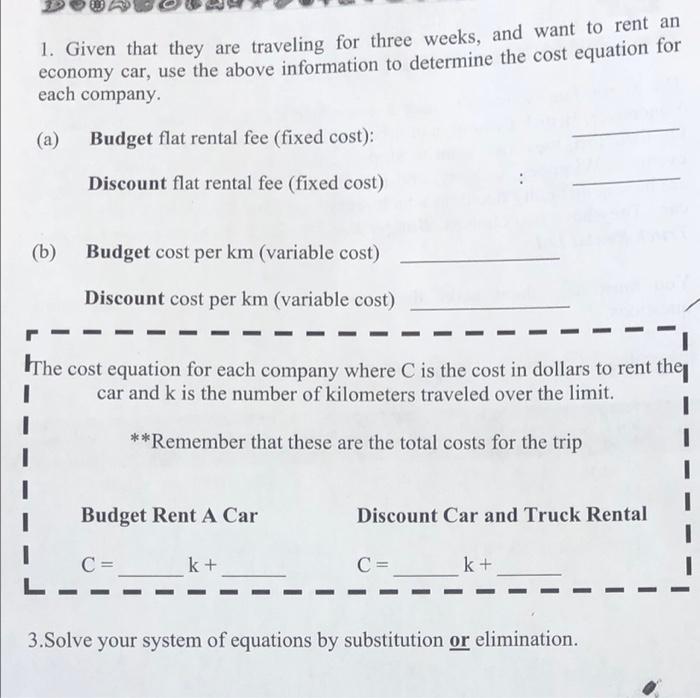 Solved The Simon family wants to take a week road trip from