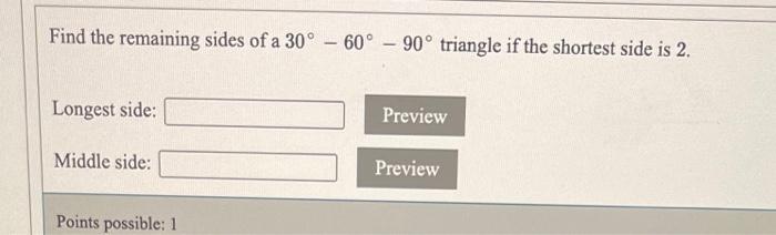 Solved Solve for x in the following right triangle.Find the | Chegg.com