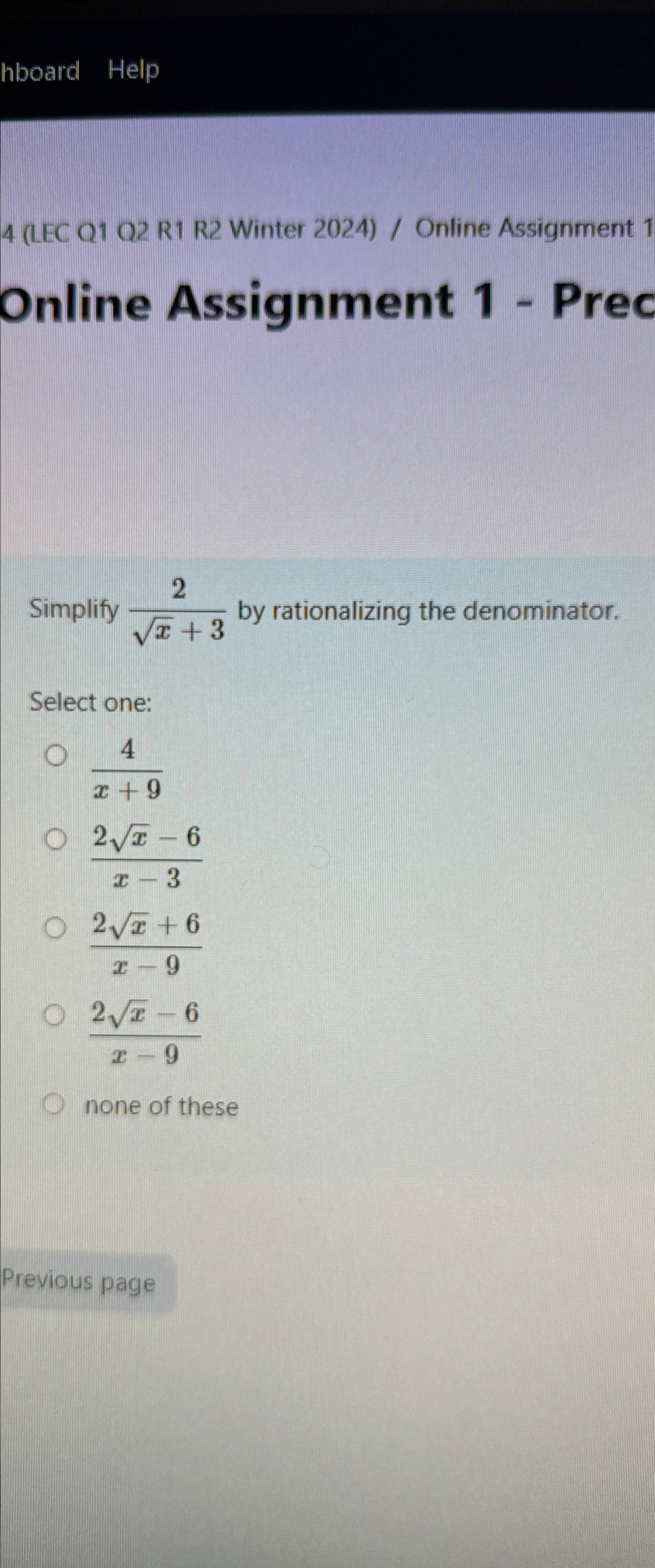 Solved hboardHelp4 (IEC Q1 ﻿Q2 ﻿R1 ﻿R2 ﻿Winter 2024) / | Chegg.com