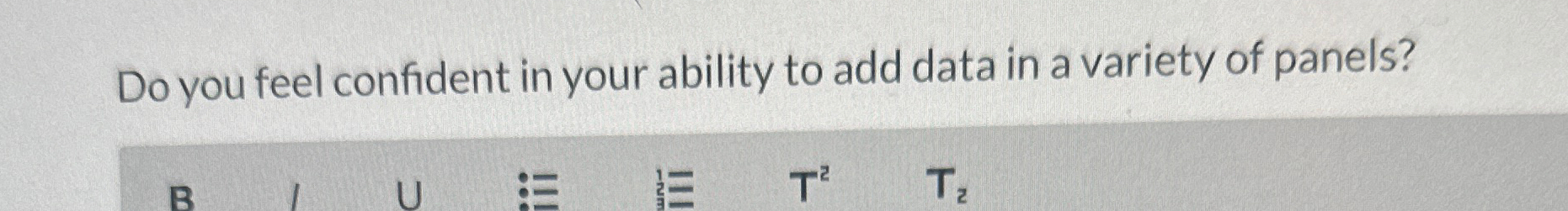 Solved Do you feel confident in your ability to add data in | Chegg.com