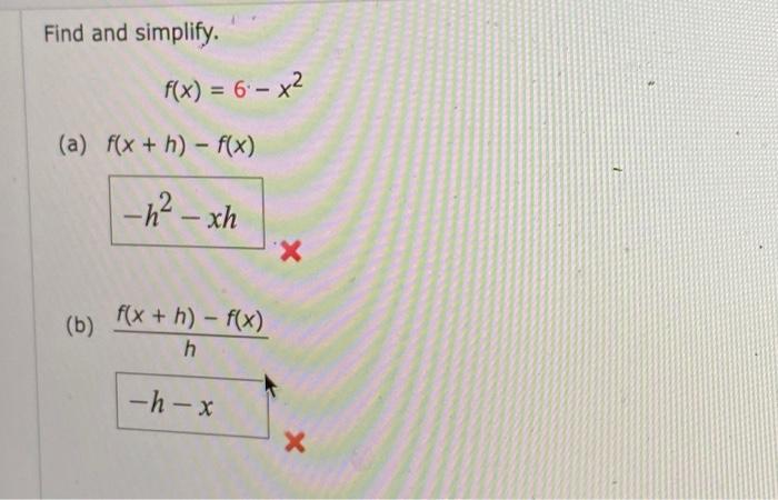 f x )= 6 x 6 4x