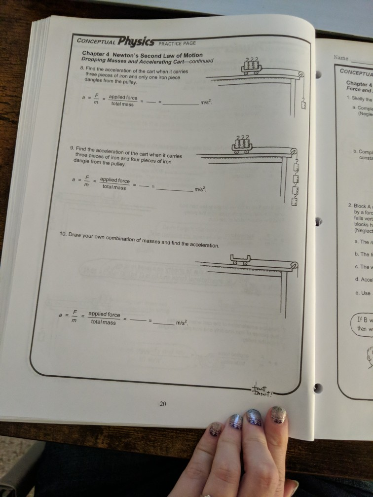 conceptual physics chapter 4 newton's second law of motion