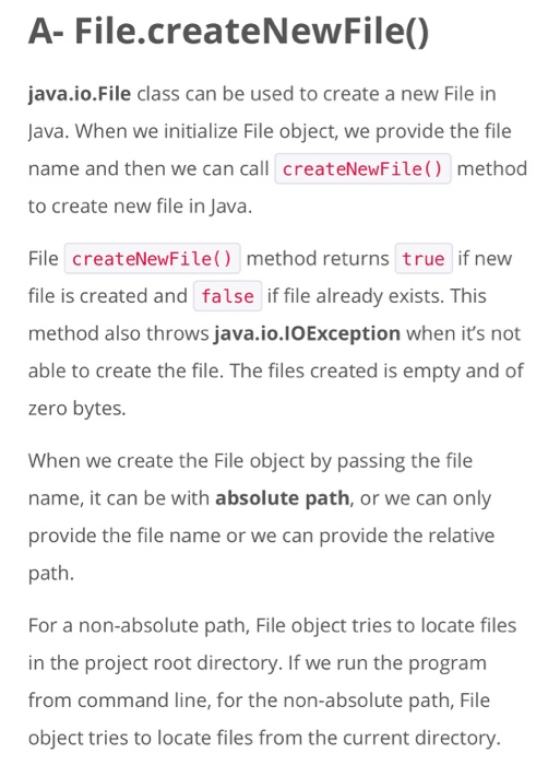 how to make a new file in java