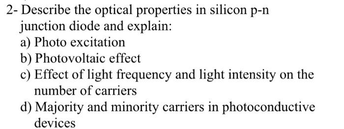 Optical Properties of Silicon