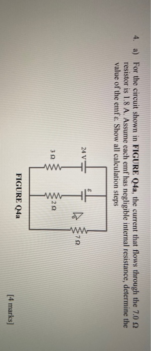 Solved 4. a) For the circuit shown in FIGURE Q4a, the | Chegg.com