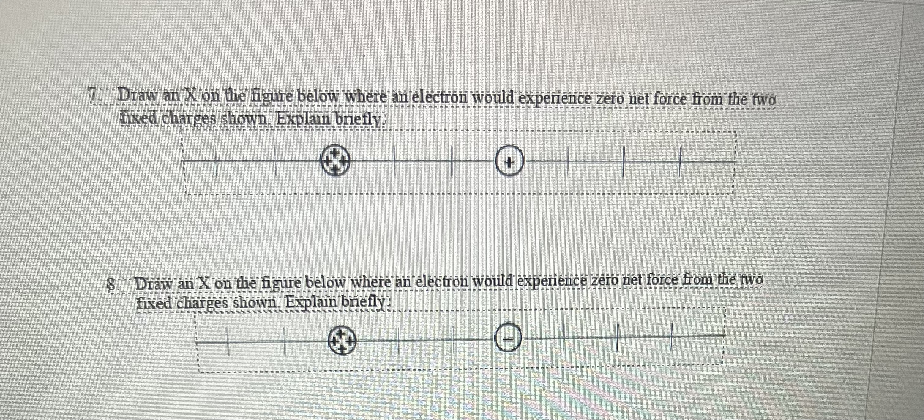 Solved 7.Draw an X on the figure below where an electron | Chegg.com