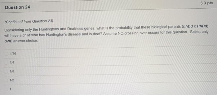 Solved 3.3 pts > Question 23 For the following questions 23 | Chegg.com