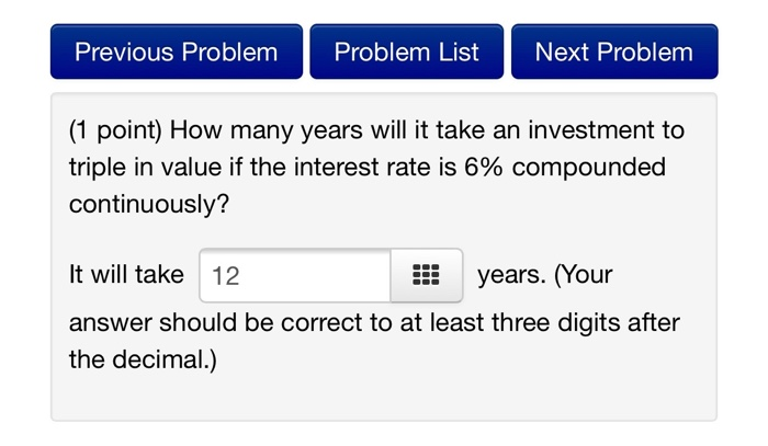 Solved HW12: Problem 2 Previous Problem Problem List Next | Chegg.com