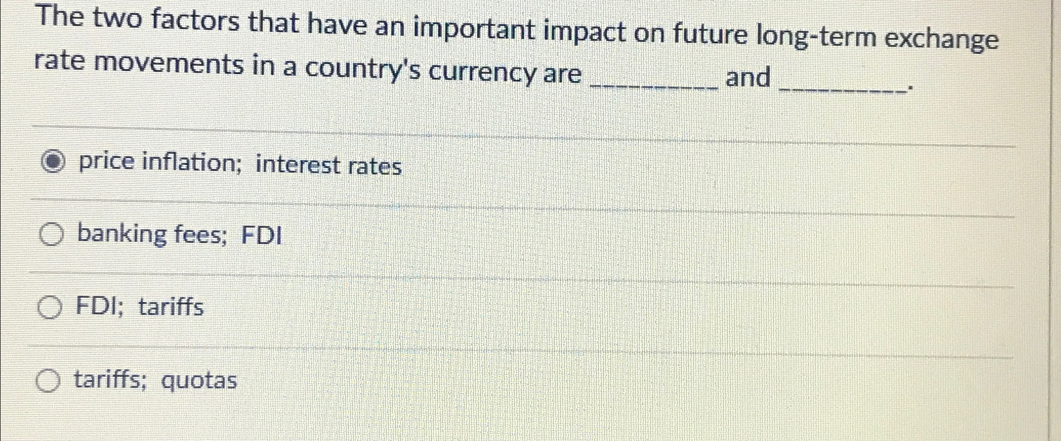 Solved The two factors that have an important impact on | Chegg.com