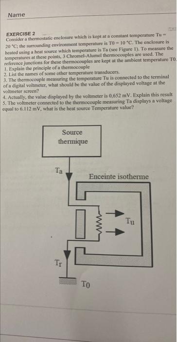 Solved EXERCISE 1 To measure a liquid flow in a tube a | Chegg.com