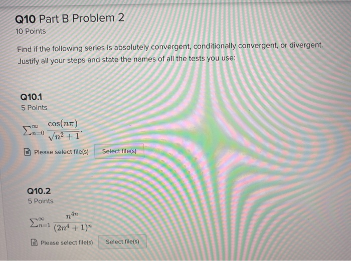Solved Q10 Part B Problem 2 10 Points Find if the following | Chegg.com