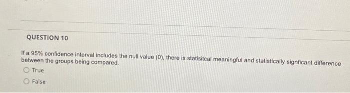 null hypothesis 95 confidence interval