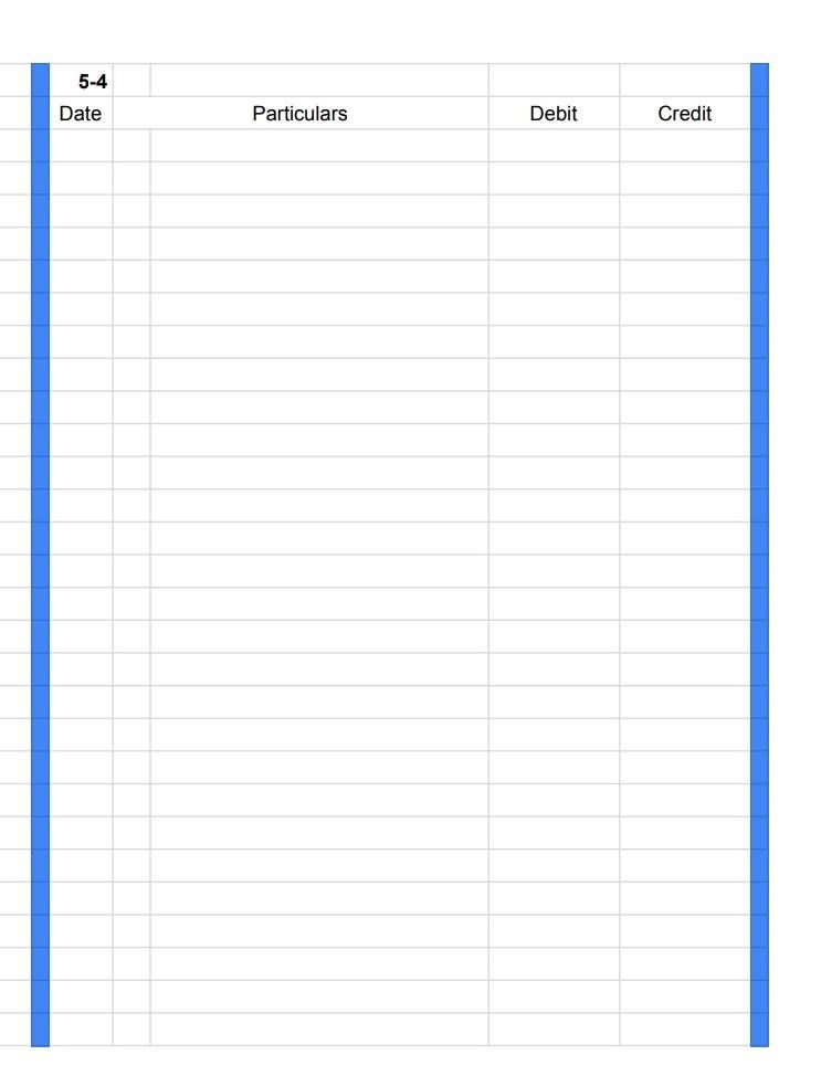 Solved 5-4 Journalizing Service Concern Transactions Mr. | Chegg.com