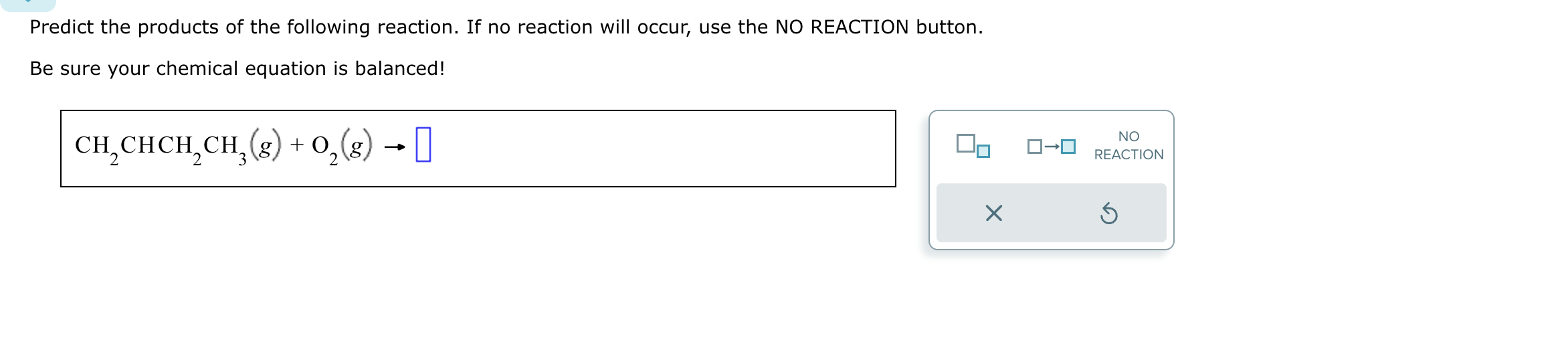 Solved Predict the products of the following reaction. If no | Chegg.com