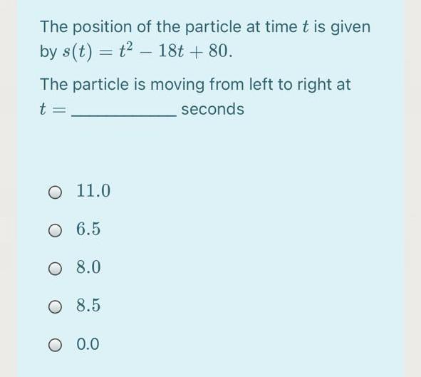 Solved The position of the particle at time t is given by | Chegg.com