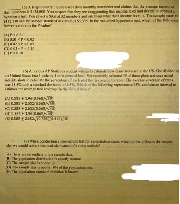 Solved these questions were posted but there was never a | Chegg.com