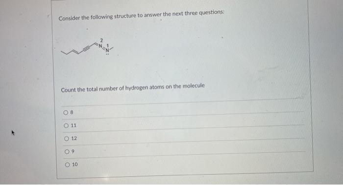 Solved Consider The Following Structure To Answer The Next | Chegg.com