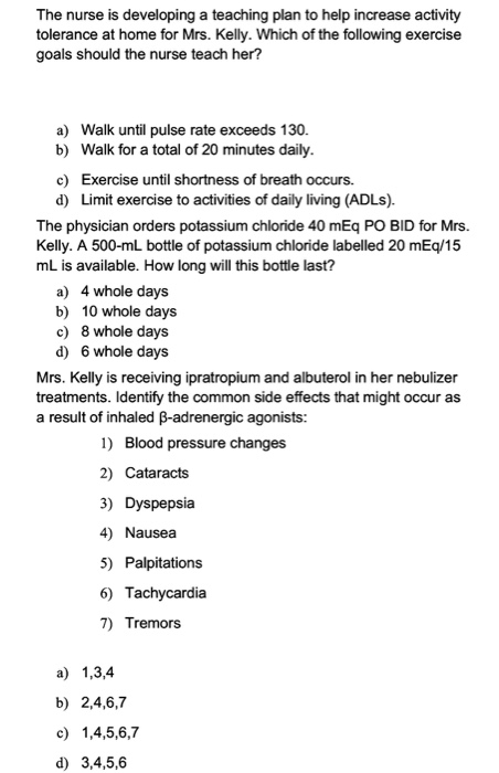Solved Mrs. Kelly is a 72 year old woman who is admitted to | Chegg.com