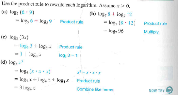 Solved Use The Indicated Rule Of Logarithms To Complete Equation Chegg Com