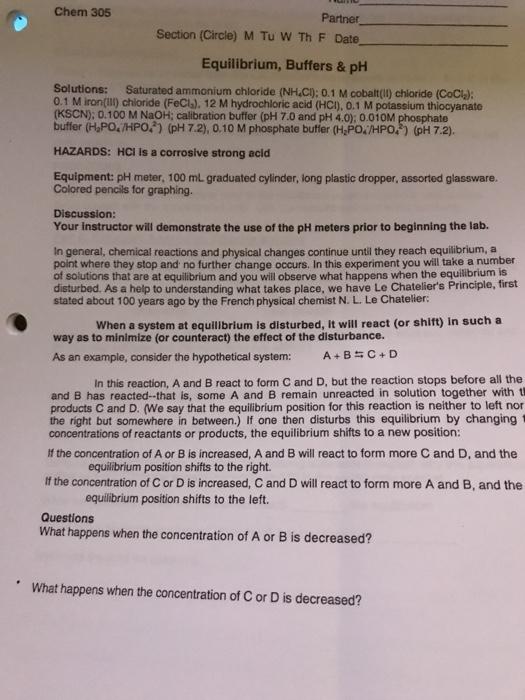 Chem 305 Lab Manual Answers - Verified Academic Solutions