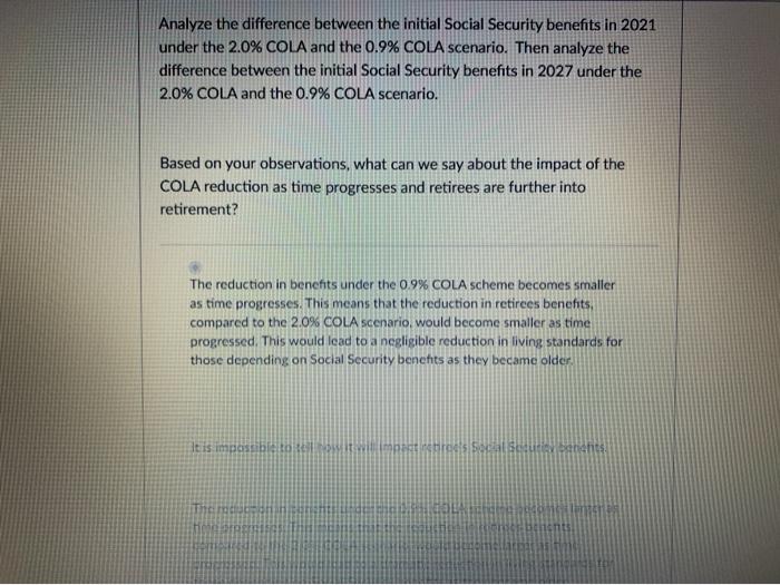 Analyze the difference between the initial Social | Chegg.com