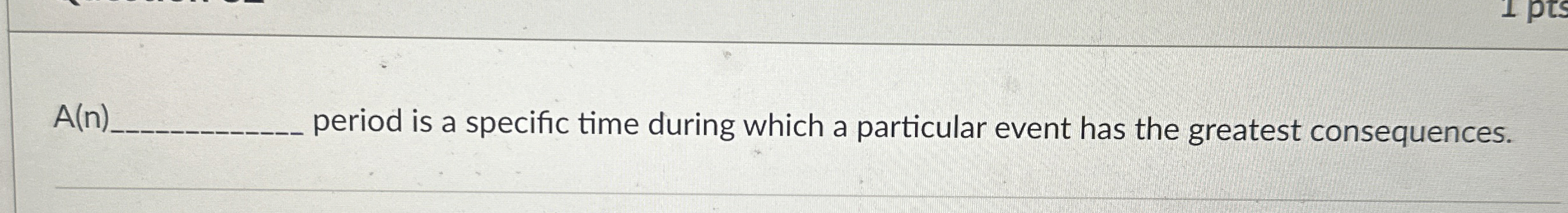 Solved A(n)period is a specific time during which a | Chegg.com