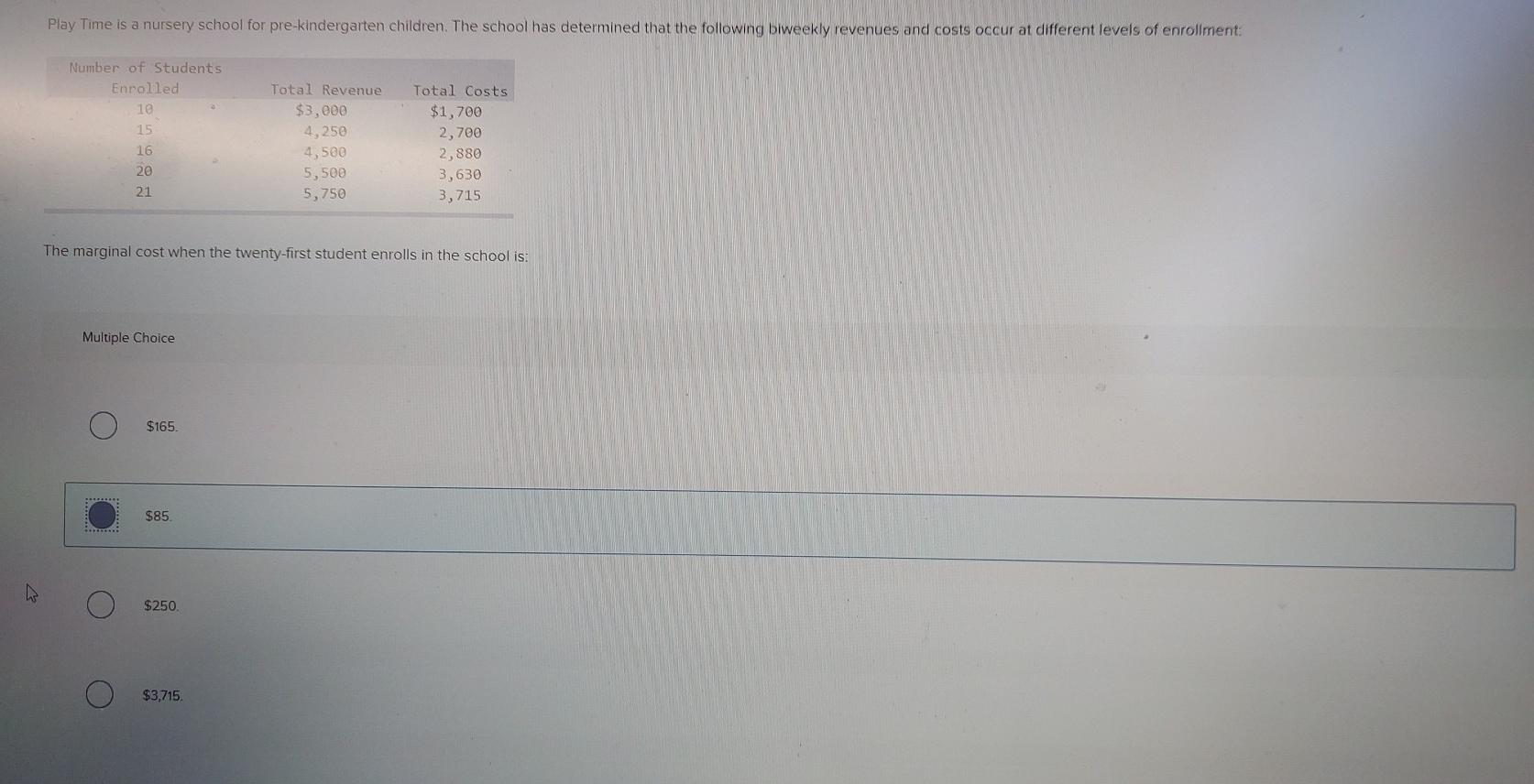 Solved Play Time is a nursery school for prekindergarten