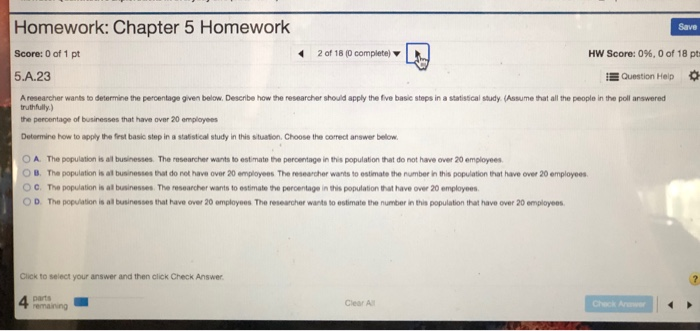 Solved Homework: Chapter 5 Homework Save Score: 0 Of 1 Pt HW | Chegg.com