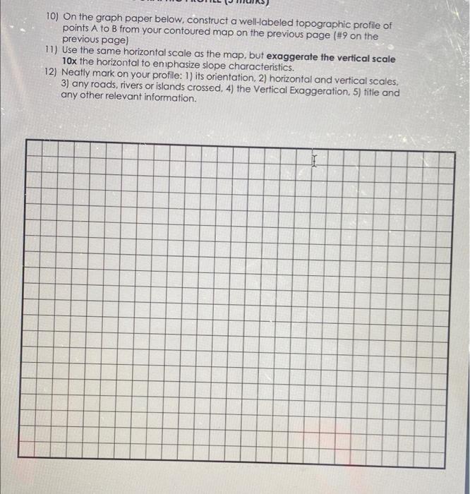 Solved 9) Observe the data points on the map below. Draw | Chegg.com