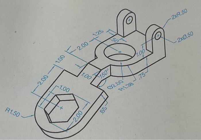 Solved Could you please make a dimensioned detail drawing? | Chegg.com