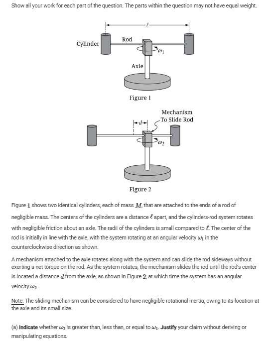 Solved Show all your work for each part of ﻿the question. | Chegg.com