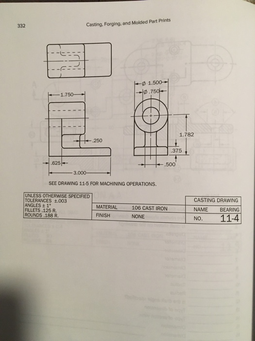 326 Casting, Forging, and Molded Part Prints THE | Chegg.com