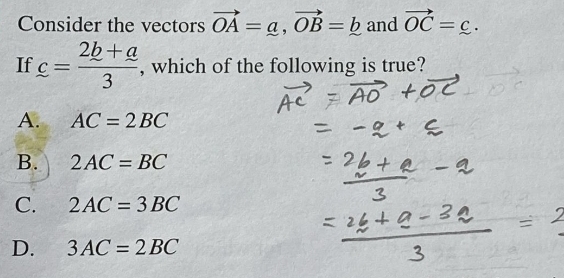 Solved Consider the vectors vec(OA)=a∼,vec(OB)=b∼ ﻿and | Chegg.com