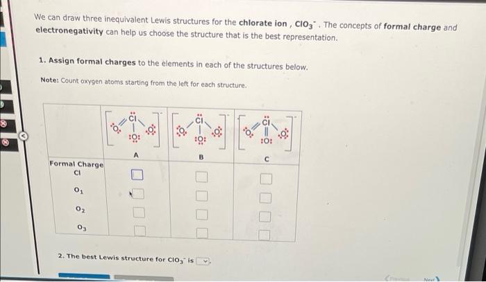 Solved We Can Draw Three Inequivalent Lewis Structures For Chegg Com