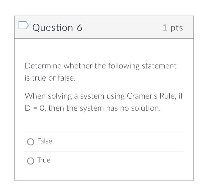 Solved D Question 1 1 pts Find the determinant of the | Chegg.com