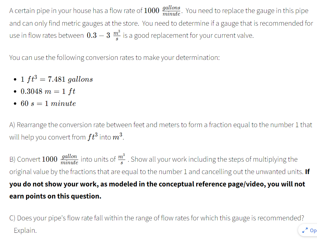 Solved A Certain Pipe In Your House Has A Flow Rate Of Chegg solved-a-certain-pipe-in-your-house-has-a-flow-rate-of-chegg