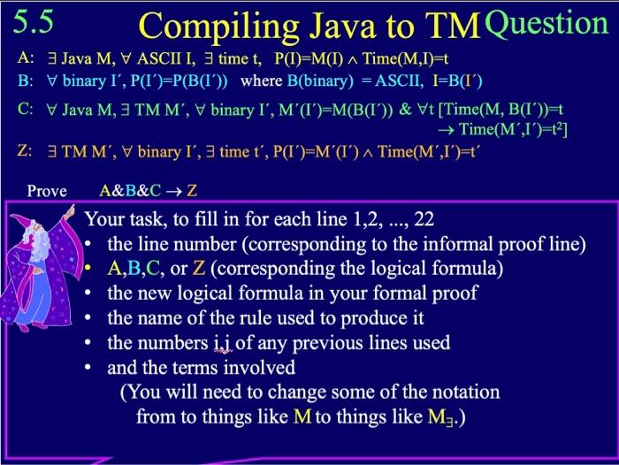 5.5 Compiling Java to TM Question A: 3 Java M, V | Chegg.com