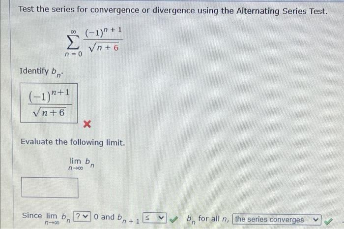 Solved Test the series for convergence or divergence using | Chegg.com